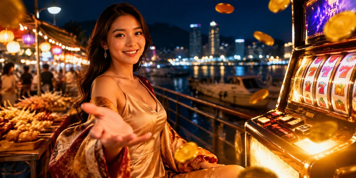 Không khí chợ đêm Nha Trang minh họa nhóm slot game cho người dùng di động